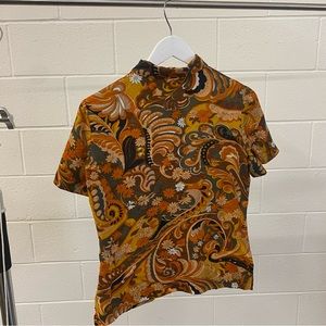 Vintage Paisley Short Sleeve Shirt